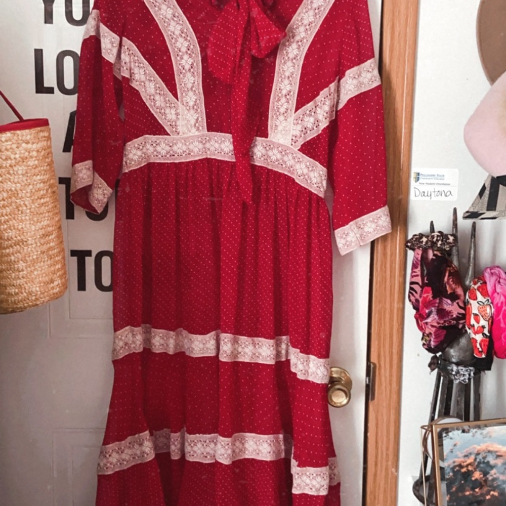 ASOS red bow dress - Picture 2 of 3